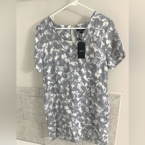 Very J Brand | mini dress | V neck | blue colors | Size Medium | NWT